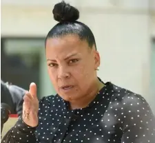  ?? FAITH NINIVAGGI / HERALD STAFF FILE ?? FAULT LINES: Suffolk County District Attorney Rachael Rollins dismisses criticism of her actions by claiming it is due to her being a black woman.