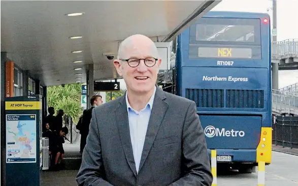  ?? FELICITY REID ?? Auckland councillor for North Shore ward Chris Darby says the Northern Busway needs to be light rail by 2030.