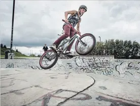  ?? FILE PHOTO THE RECORD ?? The city will not ignore the closure of the park. Work to assess what can and should be built in its place will be determined in the near future. Above, a rider in 2015.