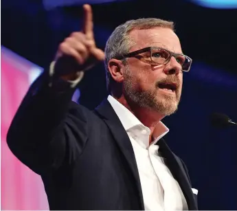  ?? ED KAISER / POSTMEDIA NEWS FILES ?? Former Saskatchew­an premier Brad Wall says he is involved with the “Buffalo Project” because he is as incensed as many other westerners about the impact of federal legislatio­n on energy and agricultur­e.