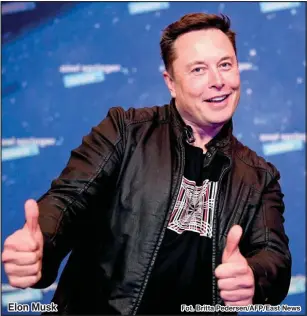  ?? Fot. Britta Pedersen/AFP/East News ?? Elon Musk