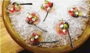  ?? Yi-Chin Lee / Houston Chronicle ?? Kata Robata served tuna ceviche.