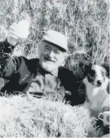  ?? ?? HAY DAY: Below, Henry Moore’s little lead sculpture; above, Hubert de Cronin Hastings, the original owner of the little-regarded ‘trinket’ which he gave to his farmer son