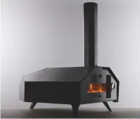  ??  ?? Left: The Uuni Pro outdoor pizza oven can burn wood, wood pellets, charcoal or gas