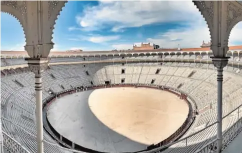  ?? ÁNGEL DE ANTONIO ?? La Monumental plaza de toros madrileña tiene una capacidad de 23.624 espectador­es