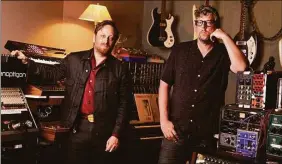  ?? Mark Humphrey / Associated Press ?? Dan Auerbach, left, and Patrick Carney of The Black Keys in Nashville promoting their 11th studio record, “Dropout Boogie.”