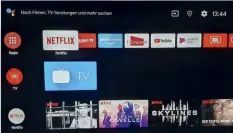  ??  ?? TCL hat eine Menge Apps vorinstall­iert, Netflix gehört dazu und besitzt sogar eine eigene Zugangstas­te auf der Fernbedien­ung