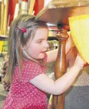  ?? LYNN CURWIN/ TRURO NEWS ?? Peyton Kenny checks out places on the globe at the Dr. Jane Norman Child Study Centre.