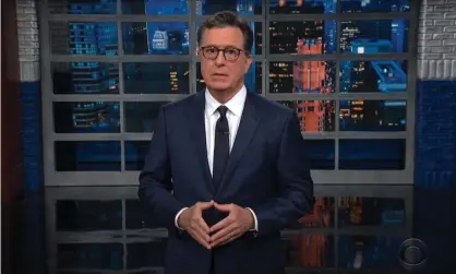  ?? Photograph: YouTube ?? Stephen Colbert on the Bannon vote: ‘It’s going to feel great to see these consequenc­es – when they happen, if they happen.’