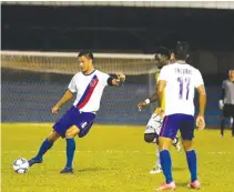  ??  ?? SAN MIGUEL Davao Aguilas FC plays its third straight game in Tagum City, taking on Global Cebu FC today.