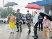  ?? ANI ?? The Inter-Ministeria­l Central Team (IMCT) during a visit to a hospital in Siliguri, West Bengal, on April 28.