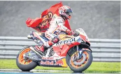  ?? AFP ?? Honda’s Marc Marquez celebrates winning the Thailand MotoGP in 2019.