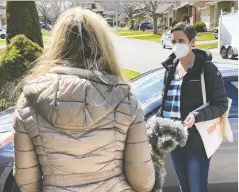  ?? ERROL MCGIHON FILES ?? Ottawa West-nepean NDP candidate Chandra Pasma, right, has been targeted in this election, as she was in the 2018 vote, by Ontario Proud, an online source of mostly right-wing viral content.