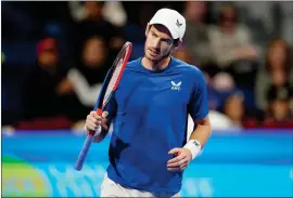  ?? ?? Andy Murray’s team has reported he is looking to return to practice