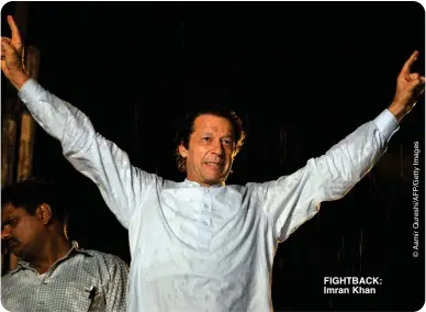  ?? ?? FIGHTBACK: Imran Khan