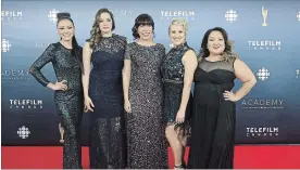  ?? CHRIS YOUNG
THE CANADIAN PRESS ?? The cast of “Mohawk Girls” at last year’s
Canadian Screen Awards.