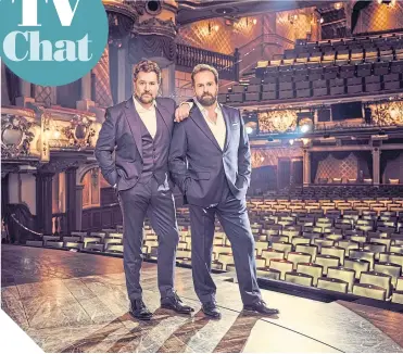  ??  ?? ● It’s third time around as Michael Ball and Alfie Boe return to our TV screens