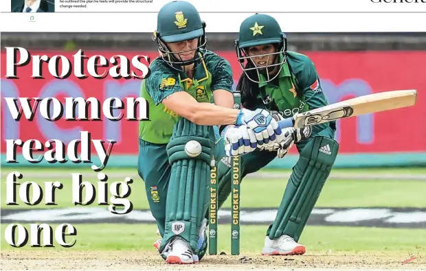  ?? Picture: Darren Stewart/Gallo Images ?? Laura Wolvaardt of SA during the 1st Womens ODI match against Pakistan Women at Hollywoodb­ets Kingsmead Stadium in Durban on January 20 2021.