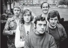  ??  ?? The cast of Monty Python's Flying Circus in their heyday (from left) Graham Chapman, Eric Idle, Terry Jones, John Cleese and Michael Palin.