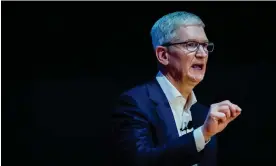  ?? Photograph: Cesare Abbate/EPA ?? Tim Cook, the Apple chief executive.