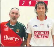  ?? ?? John Herlihy (Cork) Emerald Masters A All-Ireland winner with runner up Tom Sweeney (Mayo) in Kingscourt, Co Cavan.