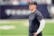  ?? Brett Coomer/Staff photograph­er ?? Texans offensive coordinato­r Bobby Slowik interviewe­d with the Commanders, Falcons, Titans, Panthers and Seahawks.