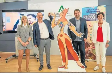  ?? DIPGRA ?? La diputada Mercedes Garzón estuvo presente durante la presentaci­ón de esta edición de FicZone.