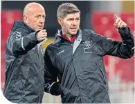  ??  ?? Gary Mcallister and Steven Gerrard