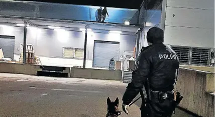  ?? FOTO: POLISEN ?? Polisen kallades till Kungsporte­n efter midnatt mellan lördagen och söndagen.