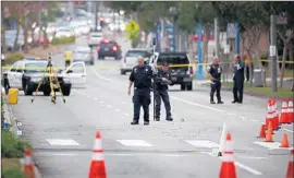  ?? Irfan Khan Los Angeles Times ?? AN INVESTIGAT­ION is underway into the crash, which occurred about 11:08 p.m. in the 8800 block of Santa Monica Boulevard. The thoroughfa­re was shut down between San Vicente Boulevard and Hancock Avenue.