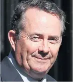  ??  ?? Liam Fox starts trade talks with the US