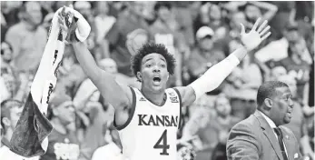  ?? KEVIN JAIRAJ, USA TODAY SPORTS ?? Kansas guard Devonte’ Graham will receive more opportunit­ies this season.