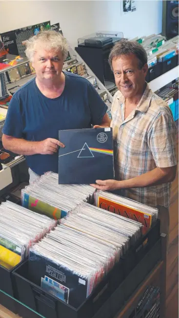  ?? Picture: ANNA ROGERS ?? NEW HANDS: The new owner of Revival Records in the Cairns CBD, Martin Alison, who has bought the business from Ross Colley. HAYDEN SMITH