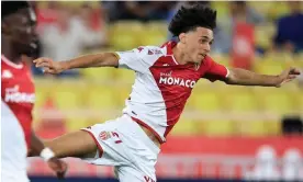 ?? Valéry Hache/AFP/Getty Images ?? Maghnes Akliouche scored twice for Monaco in their 3-2 win against Marseille. Photograph: