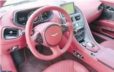  ??  ?? The interior exudes Aston-Martin’s new-found interest in cabin quality.