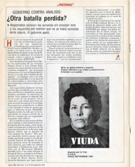  ??  ?? ► Detalle de Viuda (1985) del grupo C.A.D.A. (Colectivo Acciones de Arte) que presentará galería Isabel Aninat.