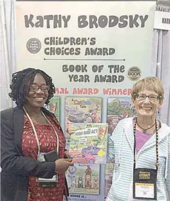  ??  ?? Nigerian literary critic and literacy coach and Founder, Magical Books, Mrs Oluwaseun Aina with Brodsky during a literary festival in Boston, USA