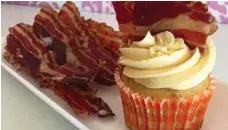  ??  ?? SOMETHING DIFFERENT: Crave Cupcakes’ maple bacon cupcake.