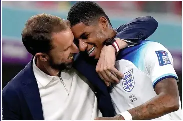  ?? ?? SHREWD: Southgate stuck to his game plan and it paid off with goals from Marcus Rashford