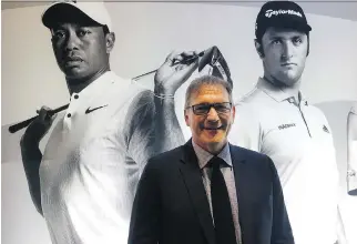  ?? PHOTO: TIM BAINES/POSTMEDIA ?? TaylorMade’s Canadian president Dave Bradley is excited about the continued success of the brand in Canada, while the company’s new Twist Face technology is all the rage on the PGA Tour.