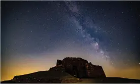  ?? Photograph: Howard Litherland/Alamy ?? Milky Way seen above the Jubilee Tower, Moel Famau, Clwydian Range, north Wales.