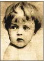  ?? (Democrat-Gazette archives) ?? The Jan. 28, 1917, Arkansas Gazette printed this photo of Richmond Hill Davis, “attractive young son of Mr. and Mrs. C.T. Davis, and grandson of Col. Marcellus Davis and Mrs. Davis of Dardanelle.”