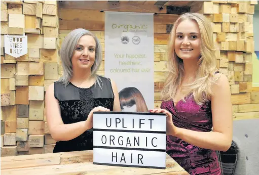  ?? Eddie Garvey ?? ●●Sisters Jade Snell (left) and Bronte Robinson who have opened Uplift Organic Hair in Broadstone Mill, Reddish