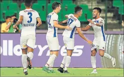  ?? ISL ?? Goa fended off a late Chennaiyin comeback to record a convincing win.