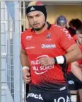  ?? (Photo C. S.) ?? Diable rouge... et noir en capitaine chez les Espoirs du RCT, William Van Bost a fait toutes ses classes au RCT.