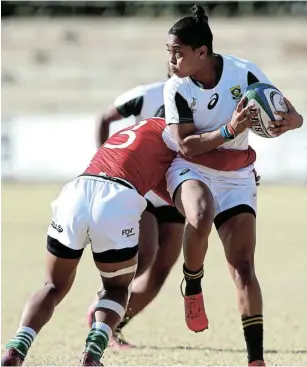  ?? Picture: GETTY IMAGES ?? FOCUSED: Zenay Jordaan of SA in action against Madagascar in 2019 in Johannesbu­rg. Not only did she reach the top in her sport, she managed to remain there for several years.