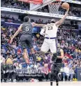  ?? USA TODAY SPORTS ?? Lakers forward LeBron James dunks the ball against Pelicans forward Herbert Jones.