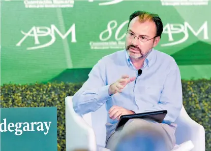  ??  ?? Luis Videgaray afirmó que el grupo de naciones pide al chavismo programar un calendario electoral.