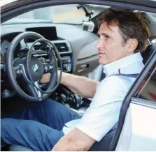  ?? ?? Alex Zanardi, 53 anni, al volante di una BMW in una foto d’archivio