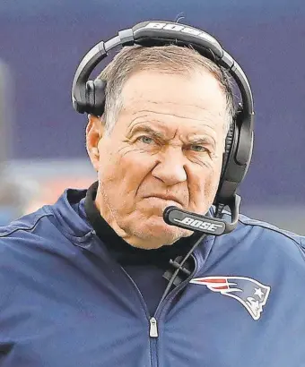 ?? WINSLOW TOWNSON/USA TODAY SPORTS ?? Patriots head coach Bill Belichick has been hit with multiple setbacks regarding his roster this offseason.
